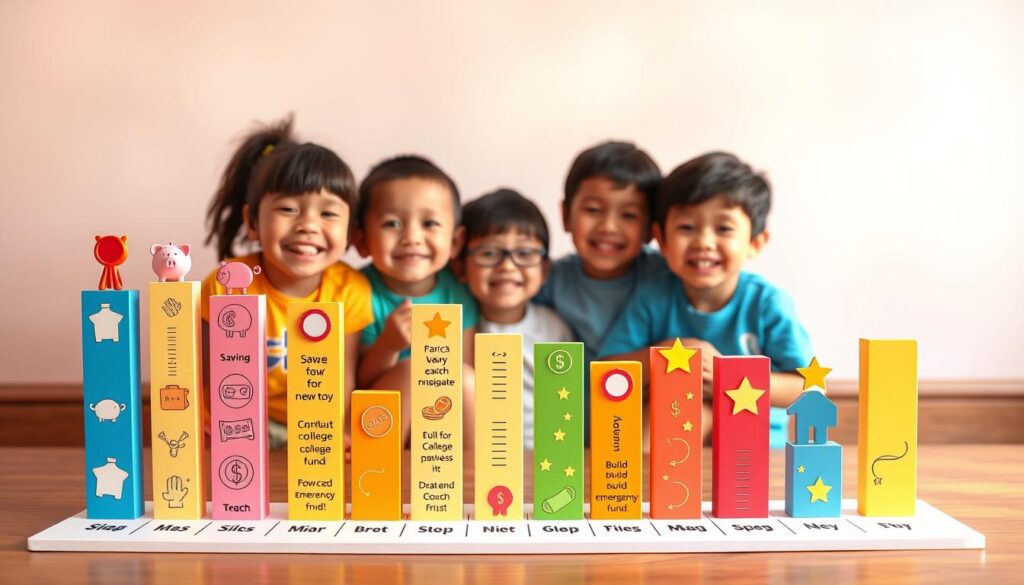 kids' financial progress chart