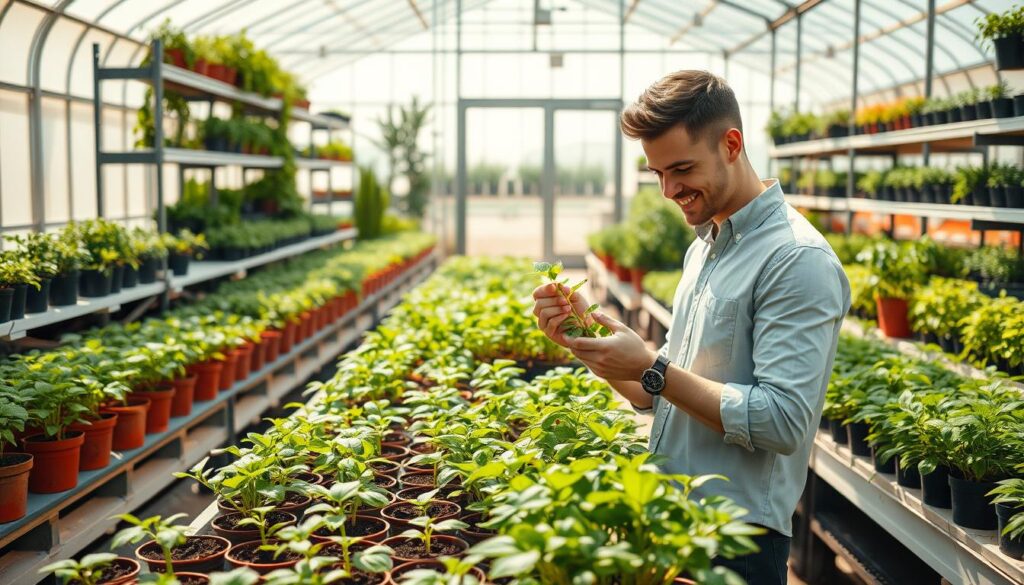 young entrepreneur starting a nursery