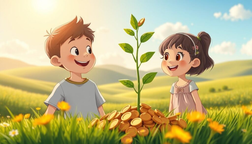 savings for children growing money concept savings for children growing money concept