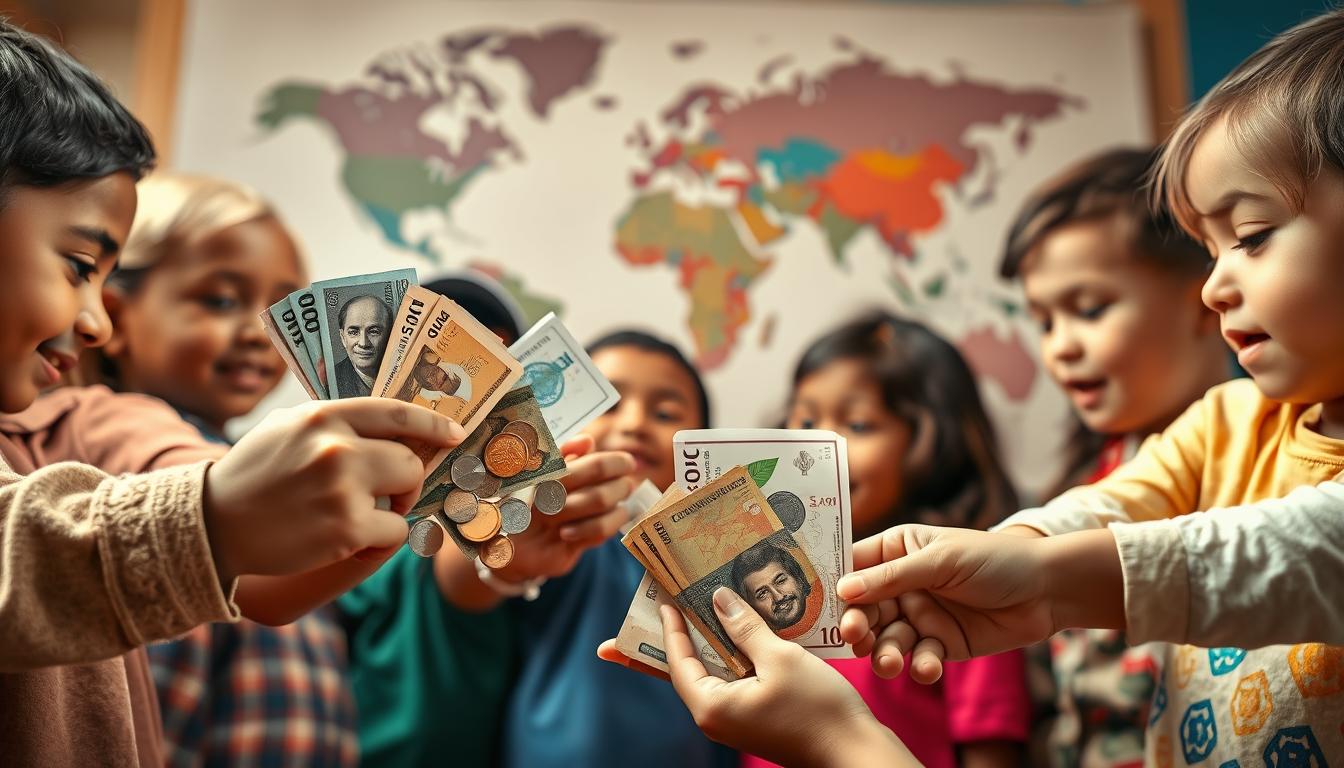 Learning About Global Money Through Kids Cultural Exchange