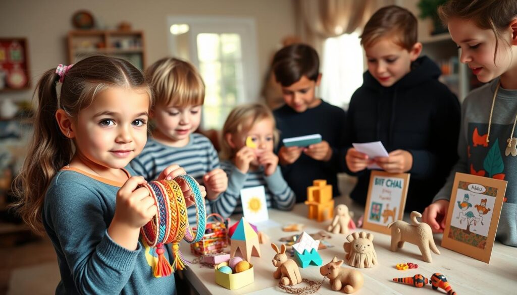 kids starting business with handmade crafts